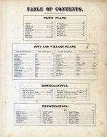 Table Of Contents, Caledonia County 1875
